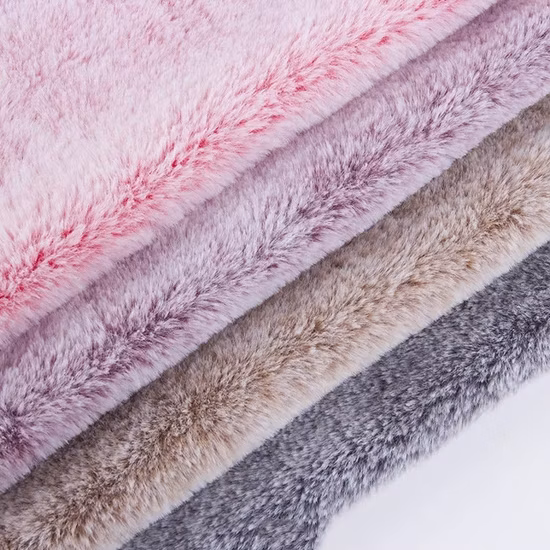 Red Imitation Raccoon Faux Fur Plush Fox Fake Fur Polyester Fabric