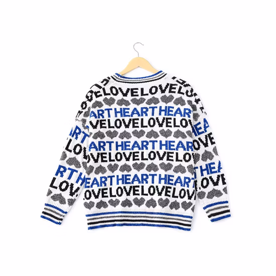 Suéter del alfabeto 2018 Nueva ropa de otoño Seda brillante Cabeza con cuello circular Suéter de manga larga Blusa Mujer