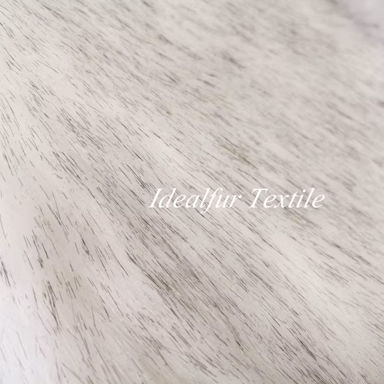Piel de zorro falsa blanca / piel de imitación