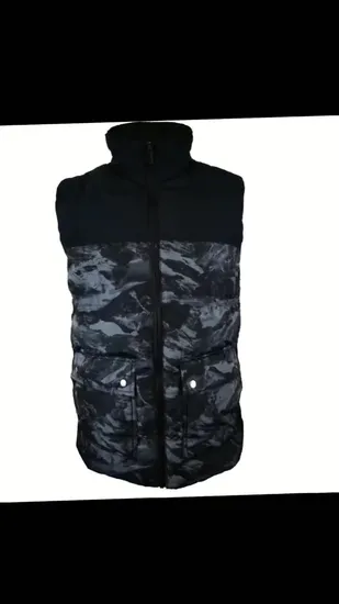 Chaqueta de plumón para exteriores personalizada para hombre, chaqueta acolchada de alta calidad, abrigo acolchado de algodón